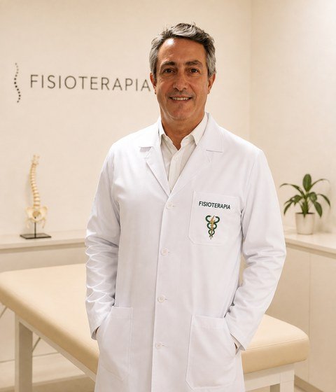 Fisioterapeuta profissional pronto para atender em domicílio